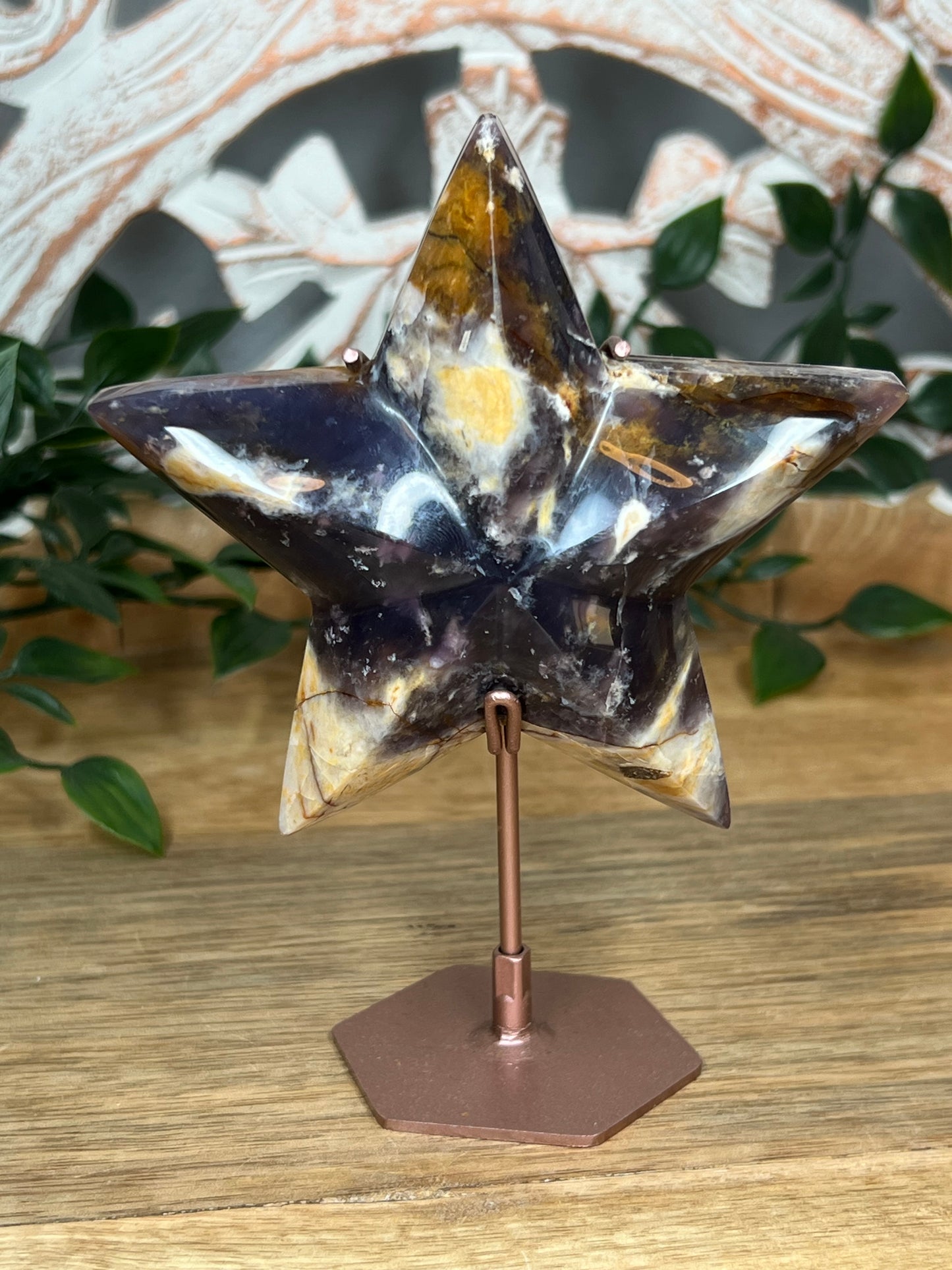 Purple Chalcedony Star