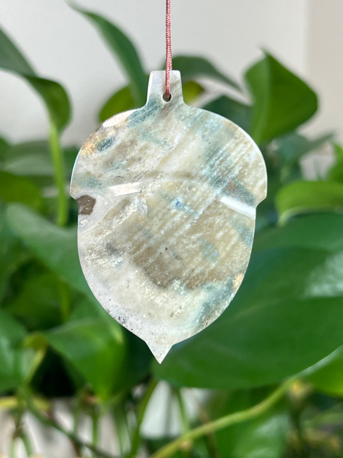 Blue Green Jasper Acorn Ornaments