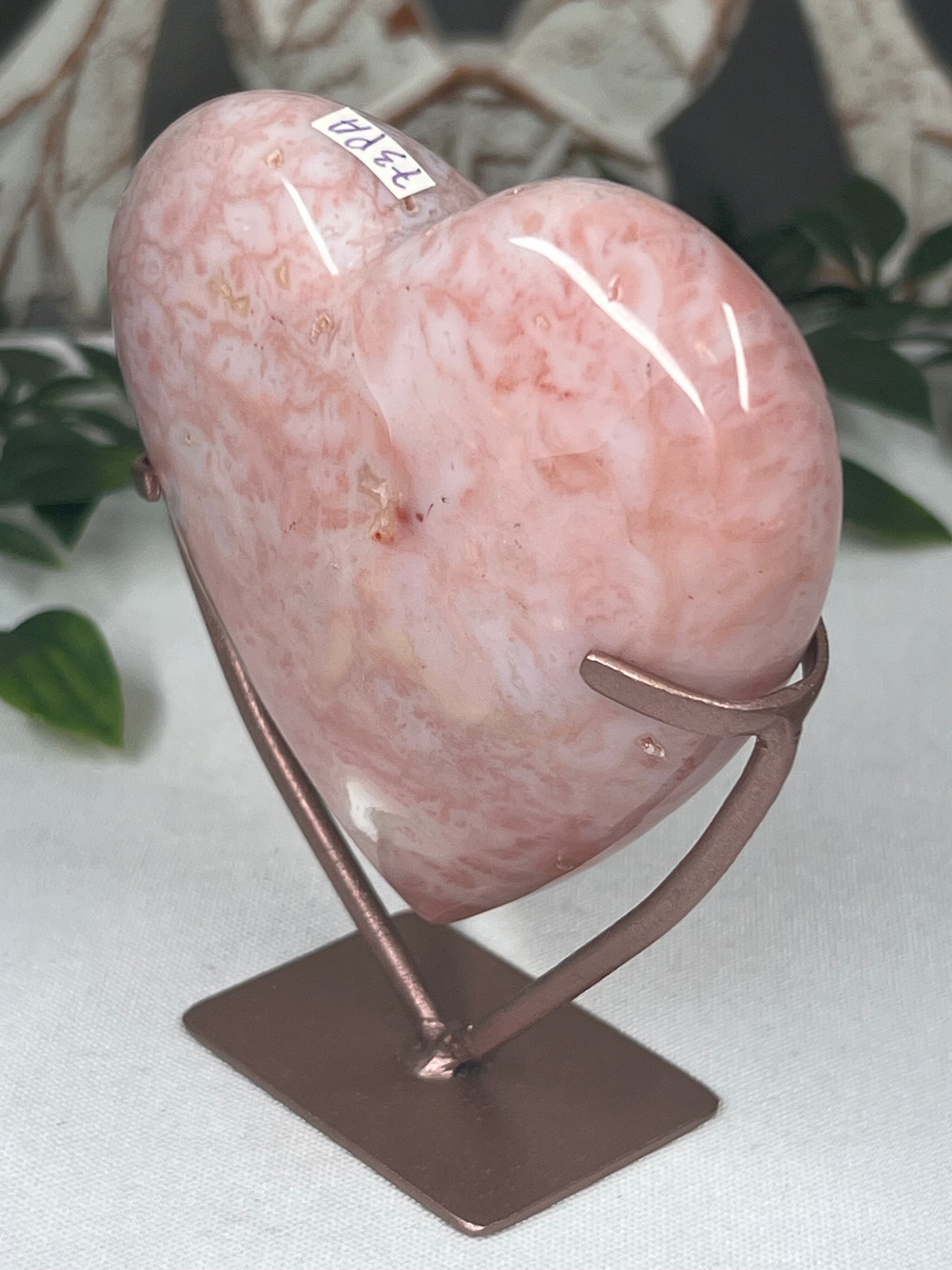 Pink Carnelian Heart