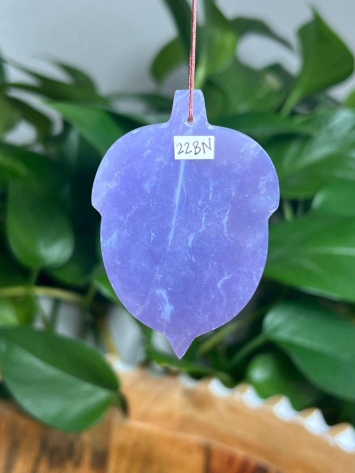 Purple Chalcedony Ornament Acorn: BN