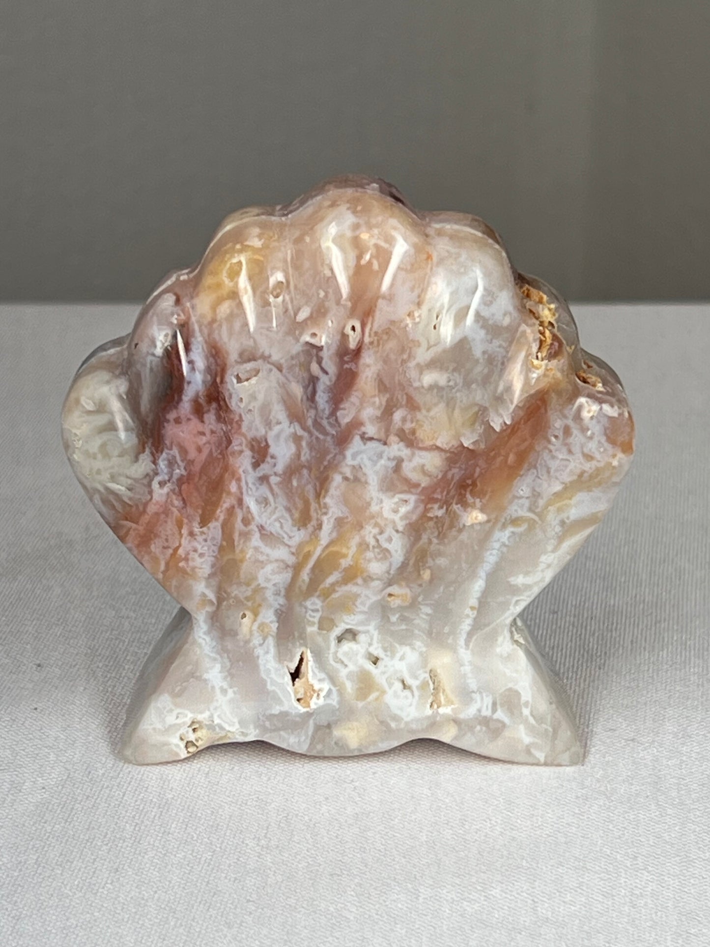 Rainbow Plume Agate Shell