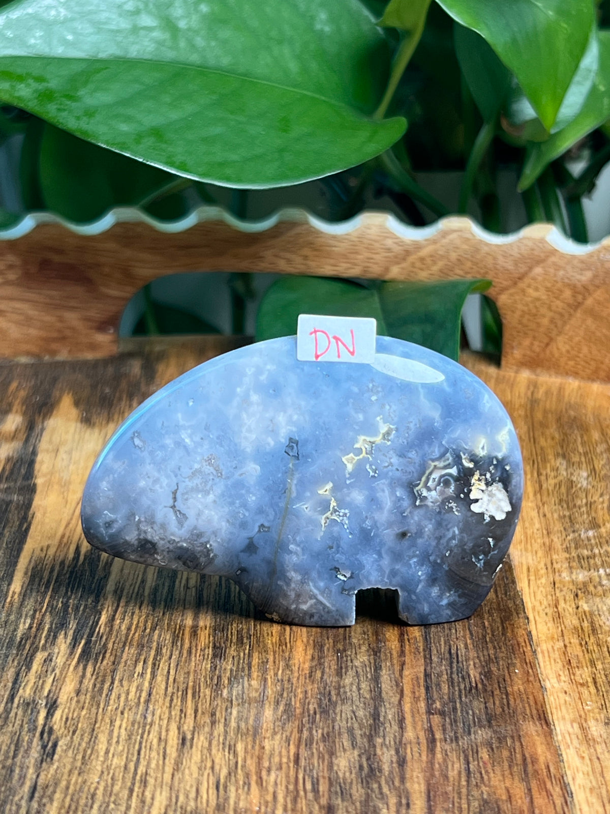 Blue Plume Agate Bears