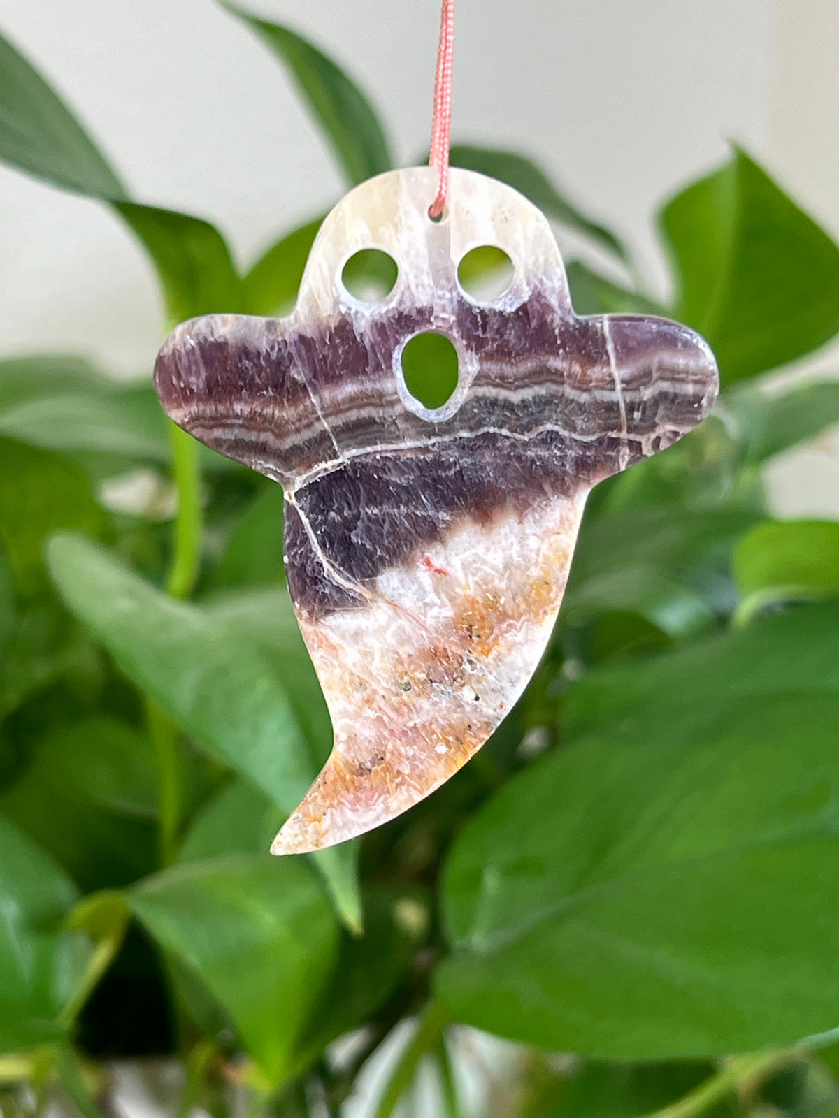 Indonesian Amethyst Ghost Ornaments