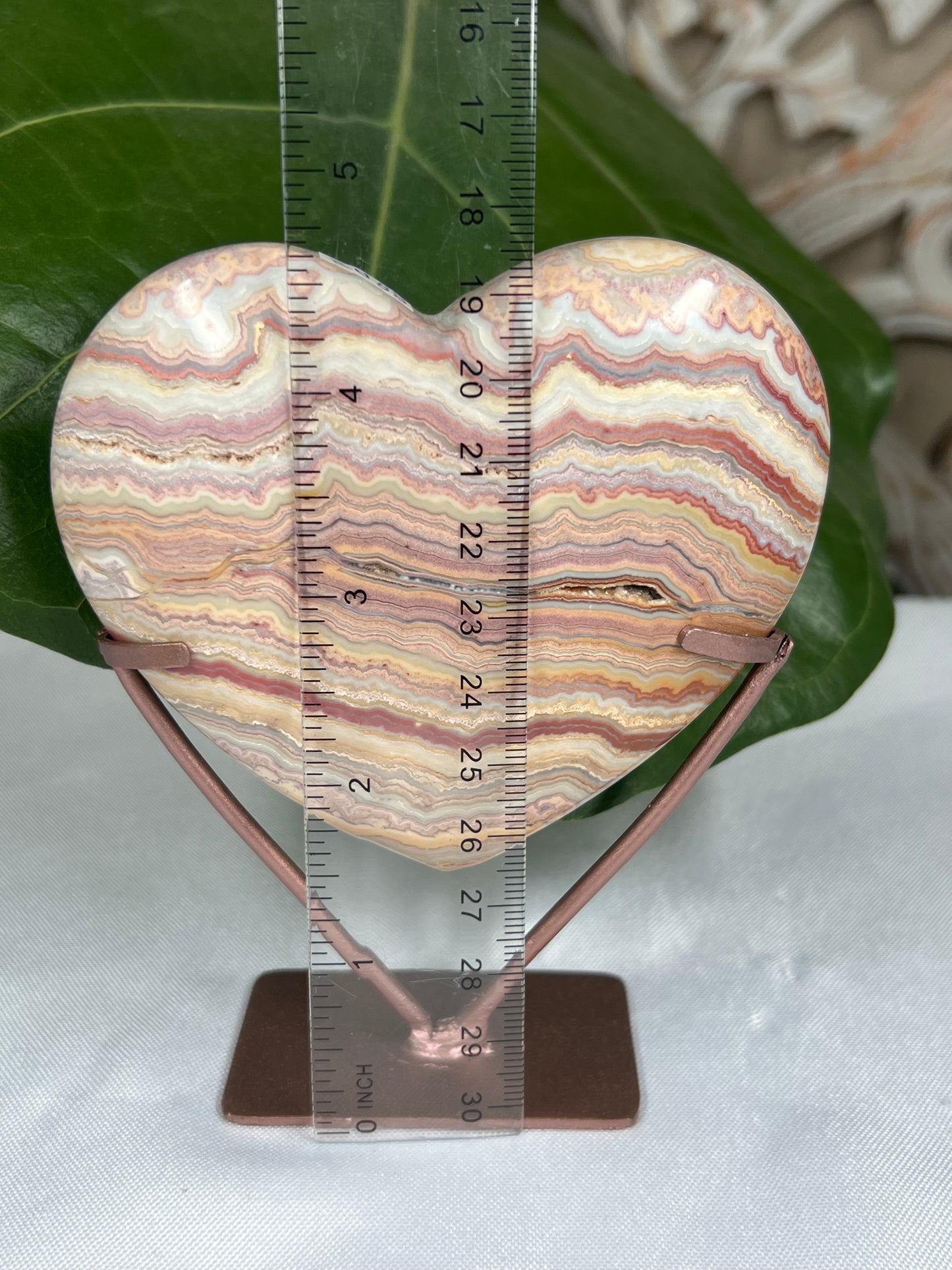 Crazy Lace Agate Heart