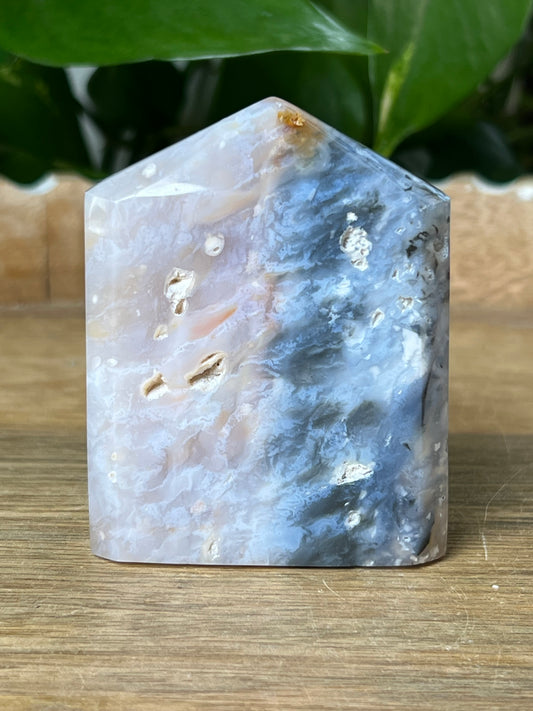 Rainbow Plume Agate Cupcake