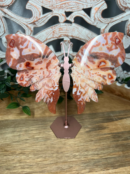 Pink Carnelian Wings