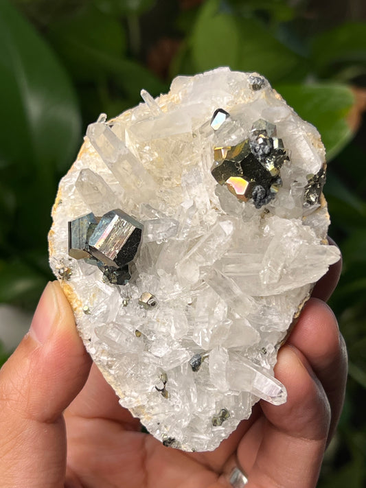 Rainbow Pyrite Quartz