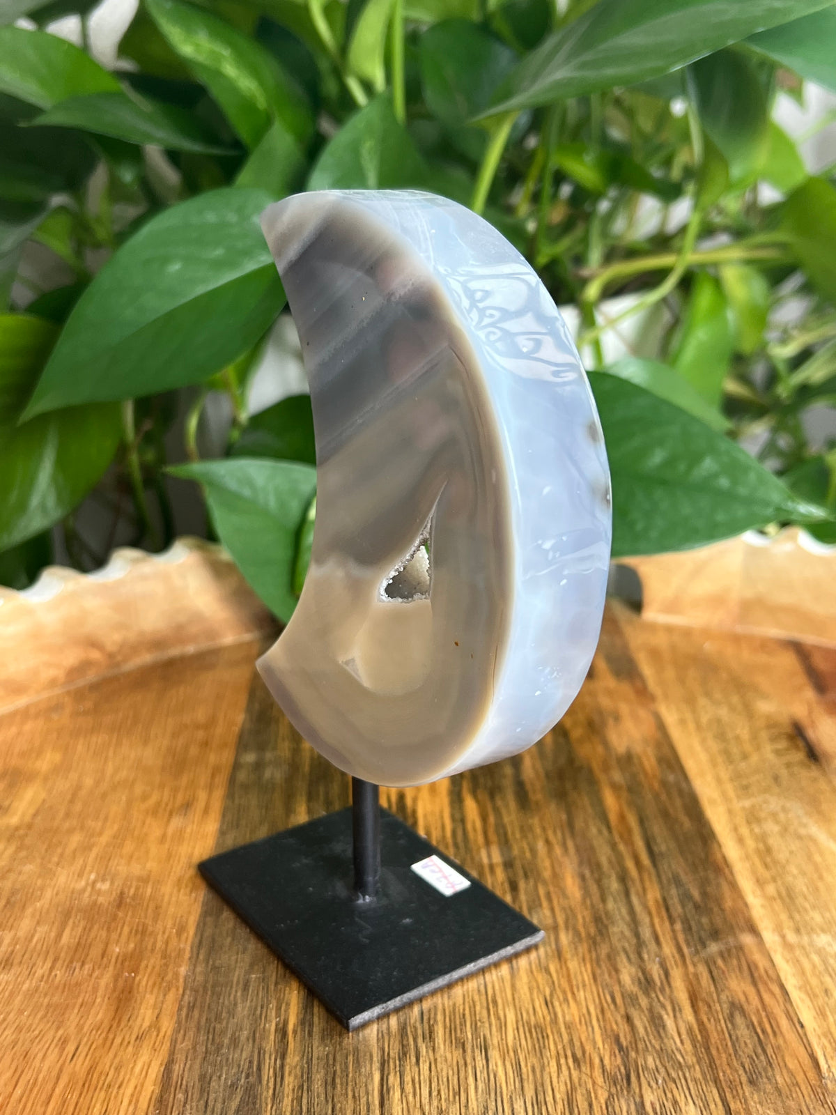 Brazilian Druzy Agate Moon: CA