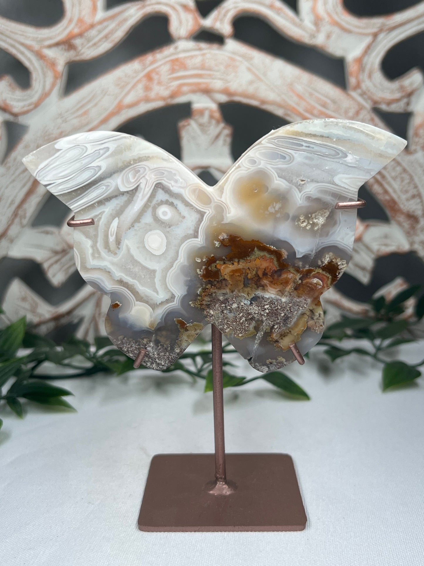 Scenic Moss Agate Butterfly