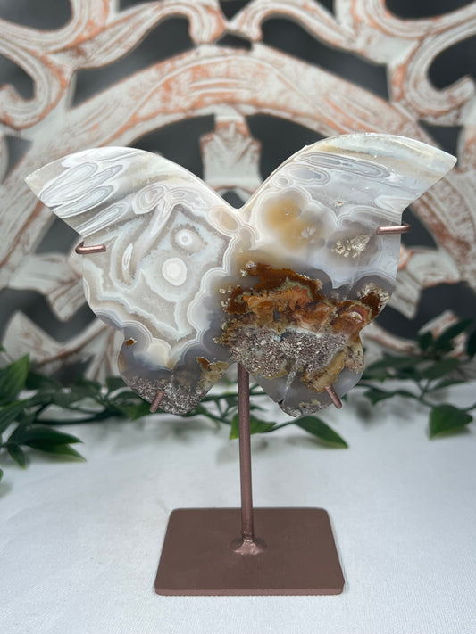 Scenic Moss Agate Butterfly