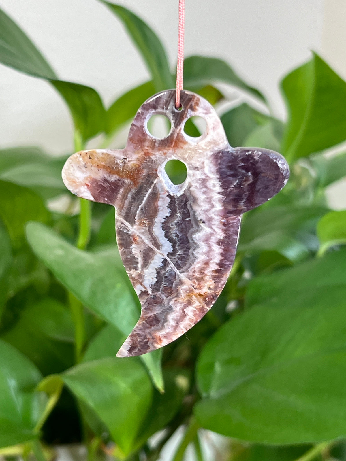 Indonesian Amethyst Ghost Ornaments