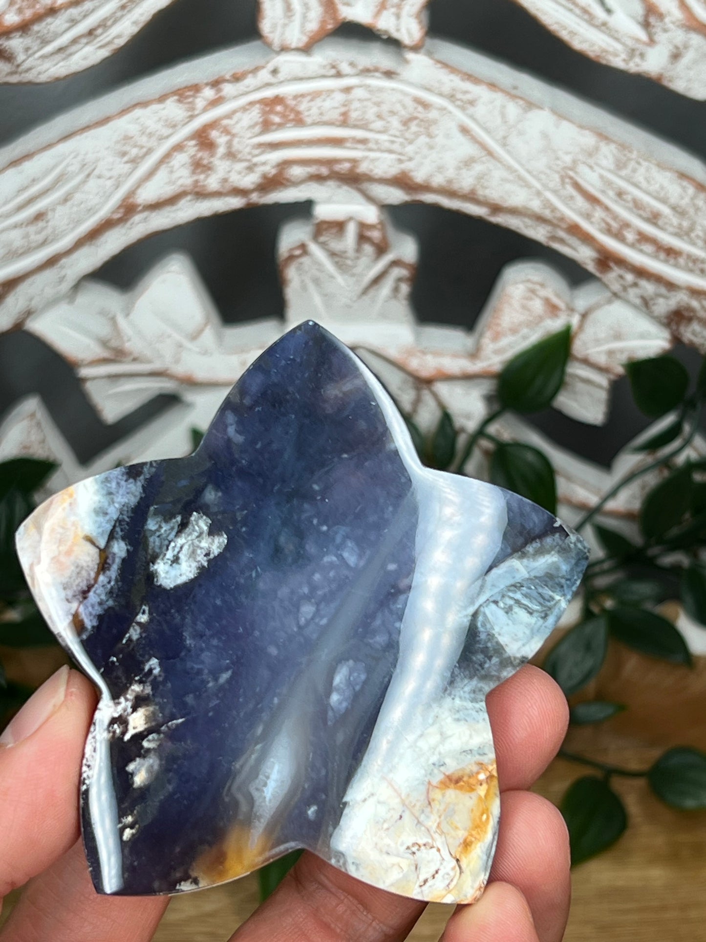 Purple Chalcedony Star