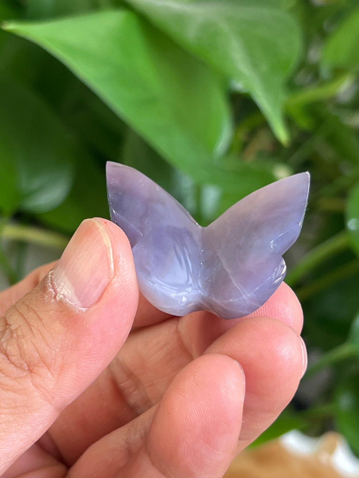 Purple Chalcedony 3D Mini Butterfly: BL