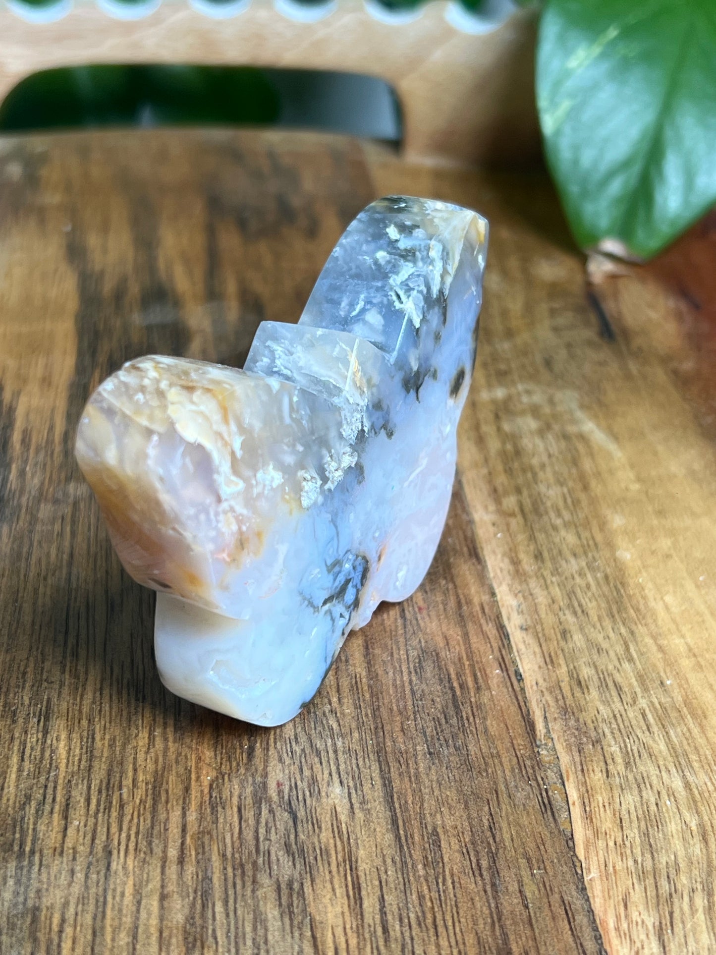 Rainbow Plume Agate Butterfly RD