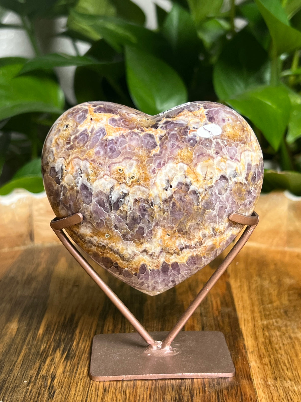 Indonesian Amethyst Puffy Heart: Ki