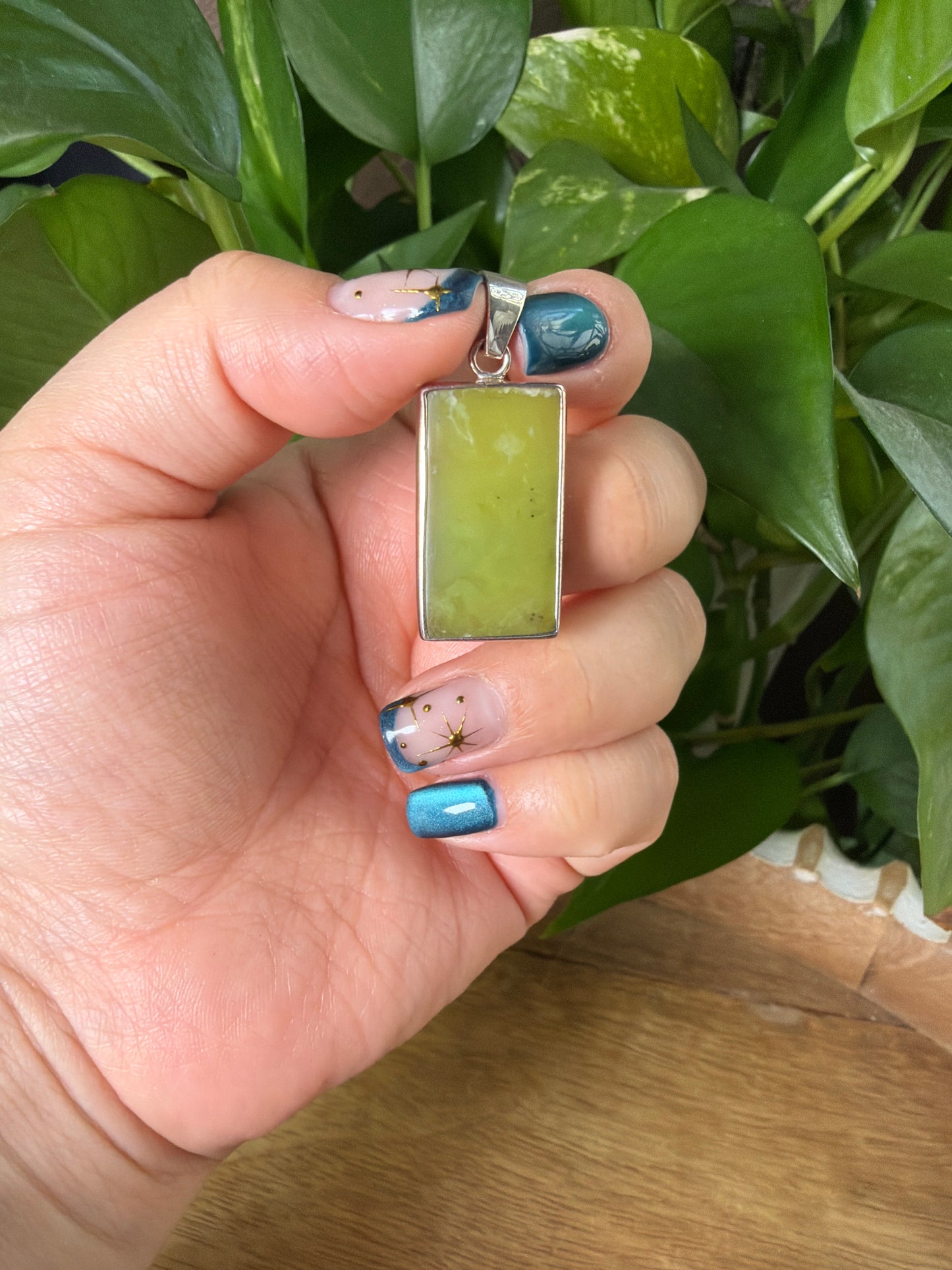 Idocrase Rectangular Pendant