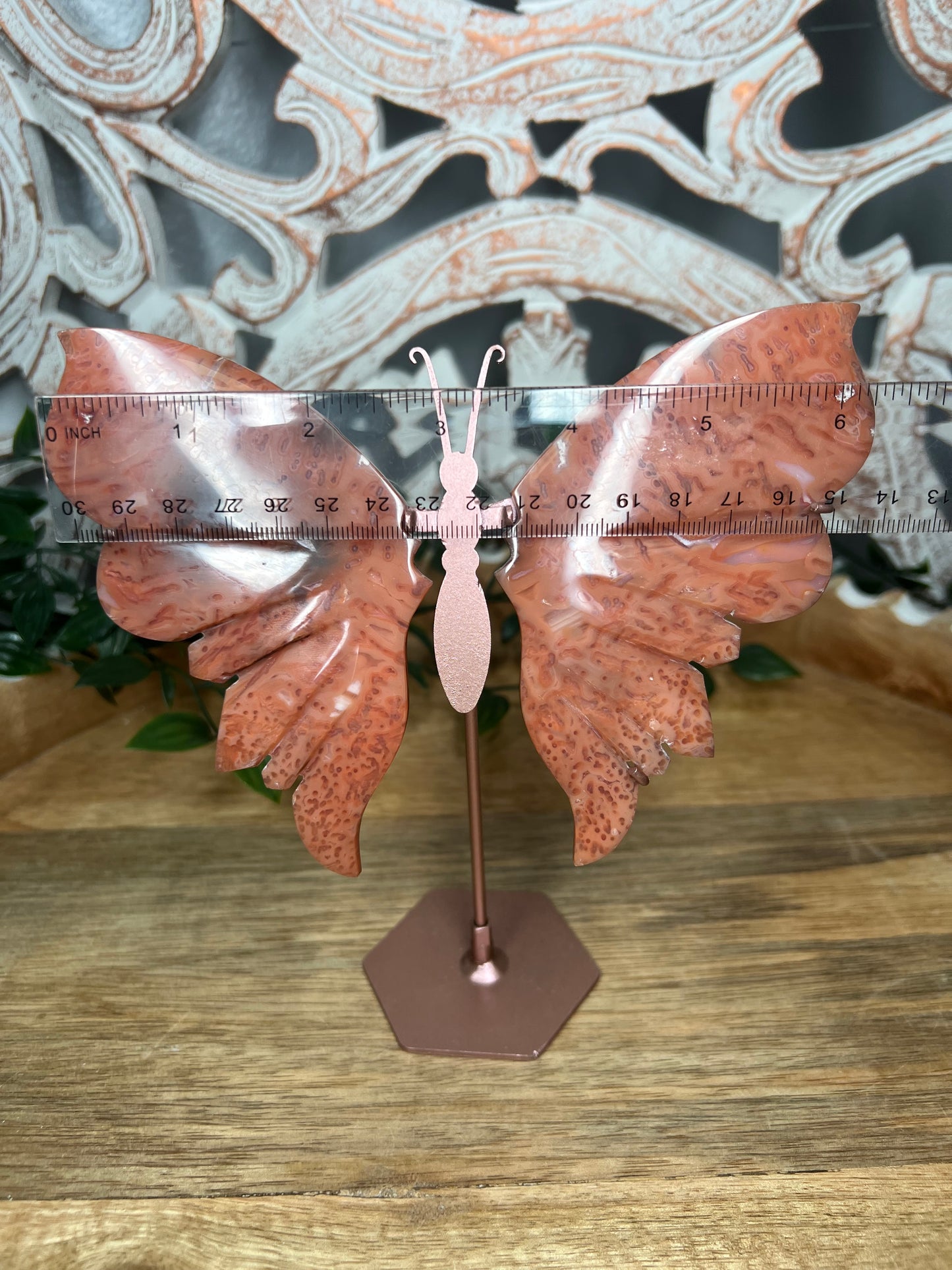 Pink Carnelian Wings