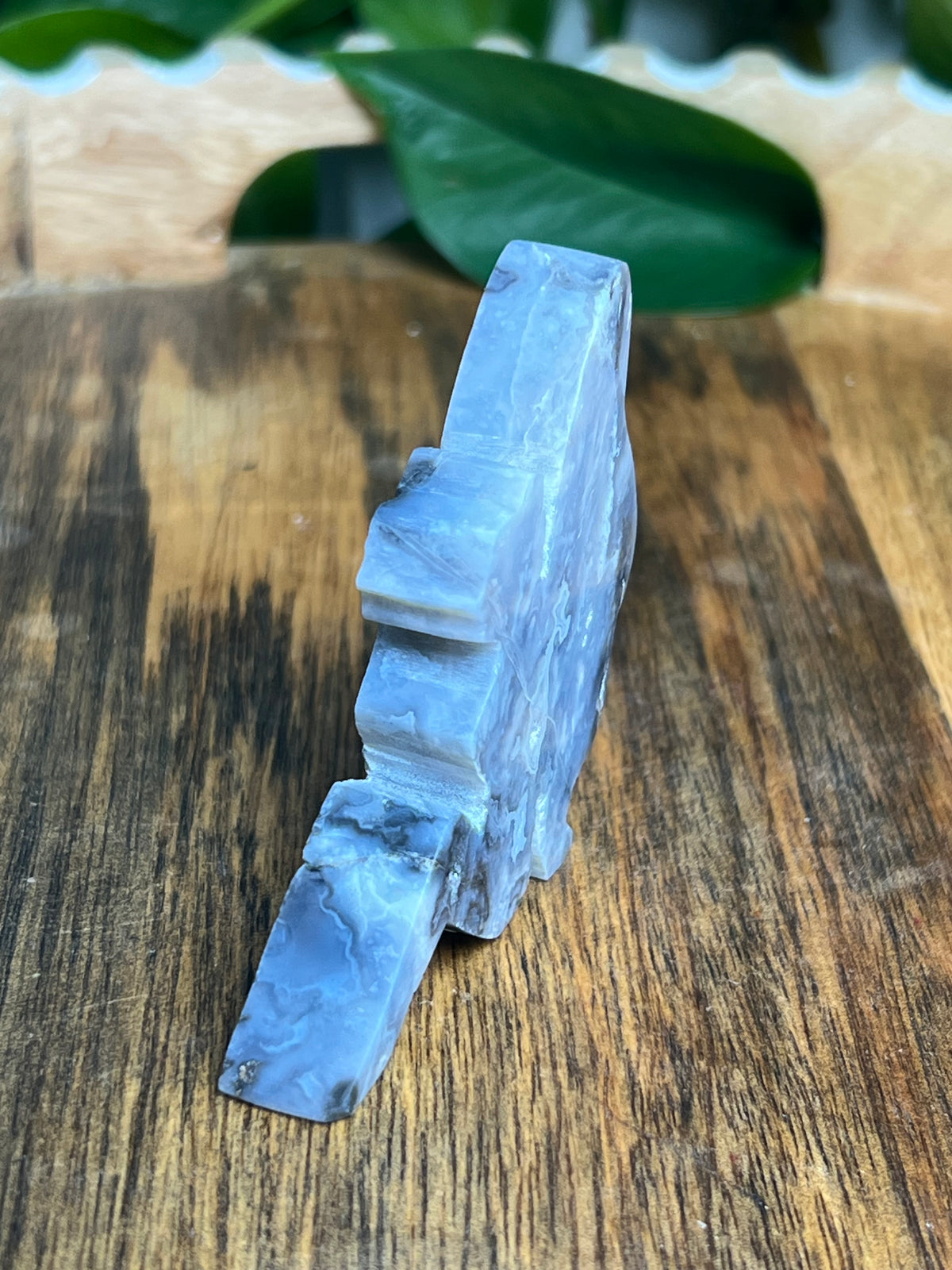Blue Plume Agate Pixie Fairy: PS
