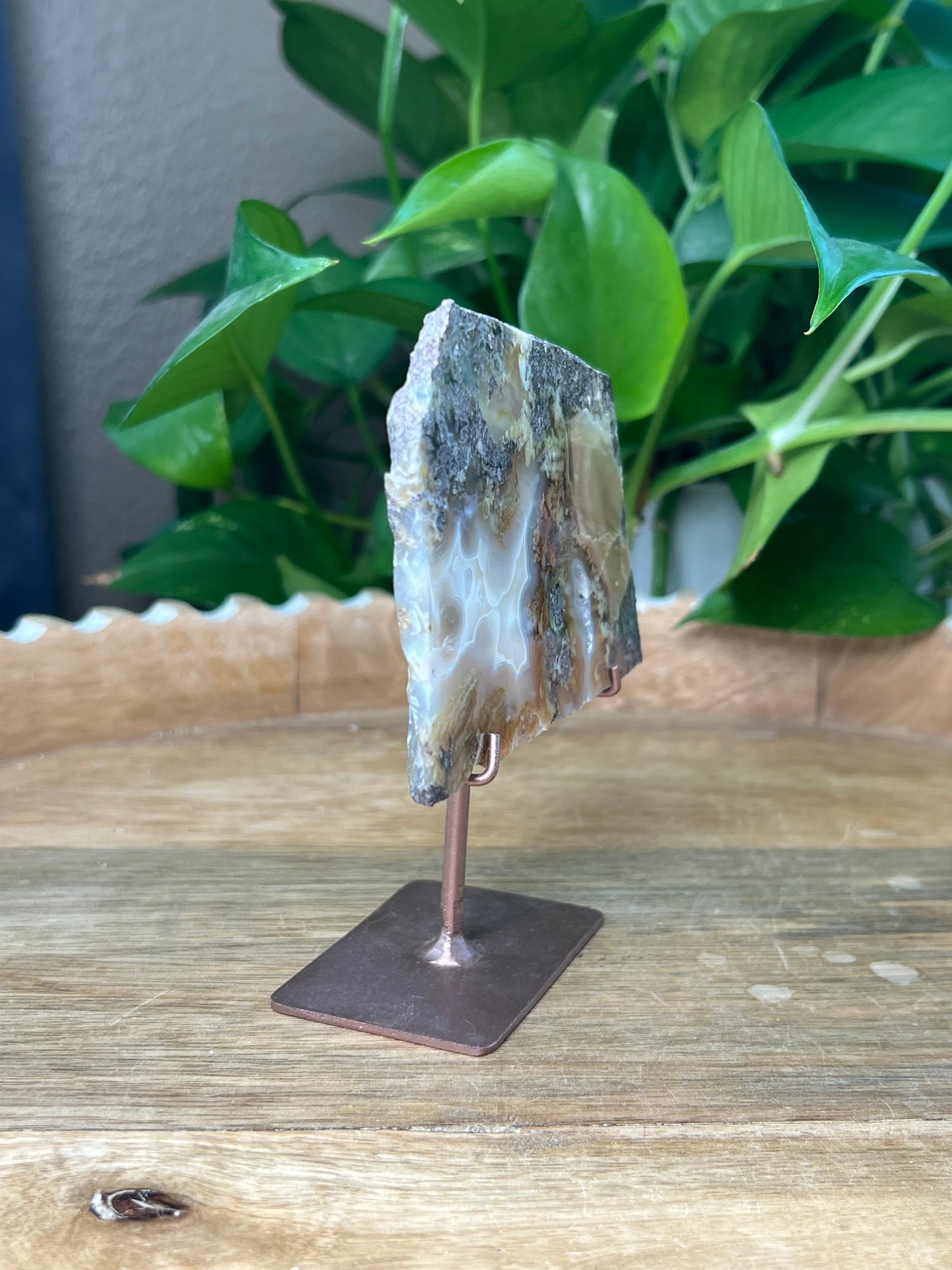 Scenic Moss Agate Slab