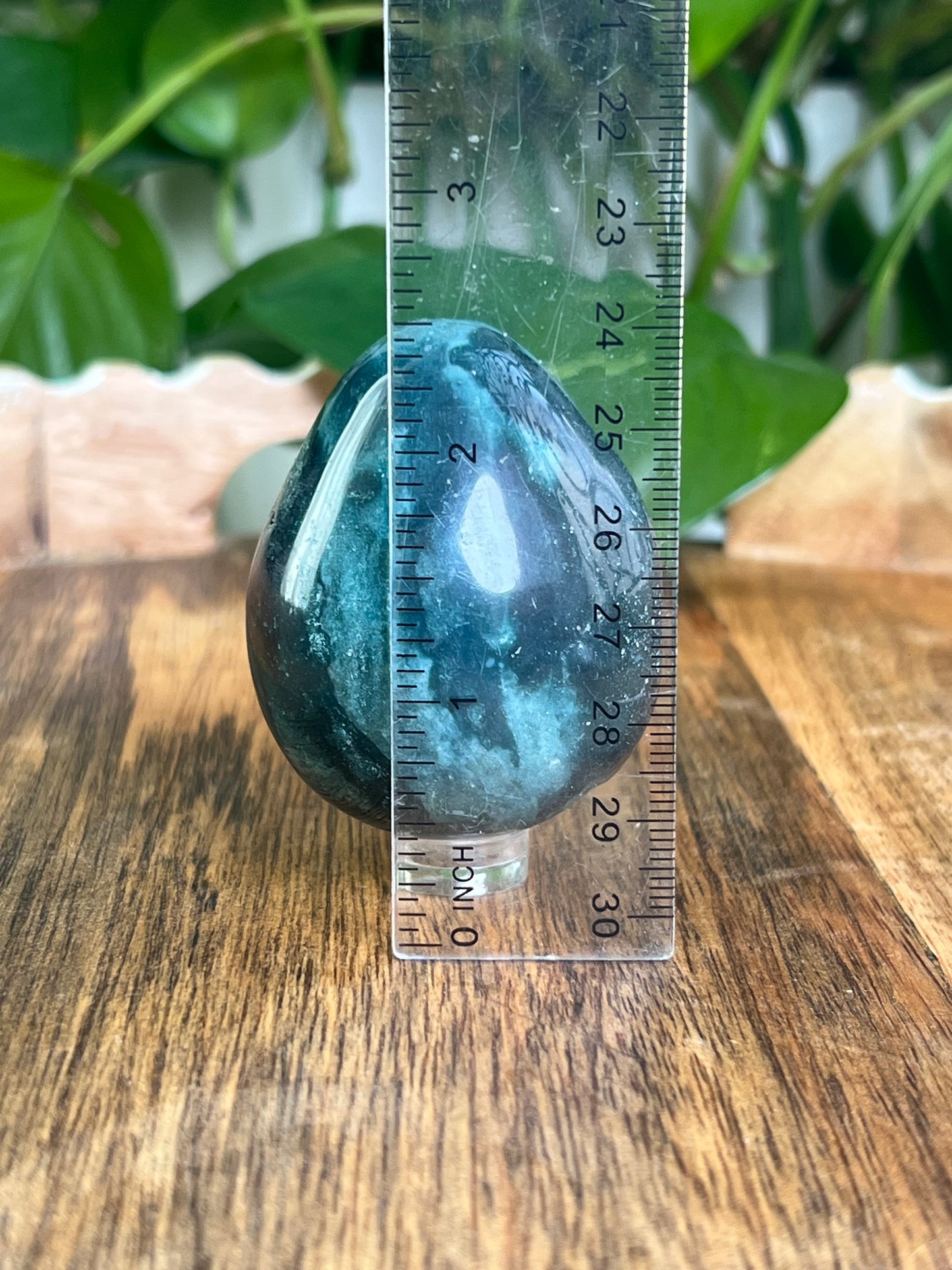 Blue Green Jasper Egg: RB