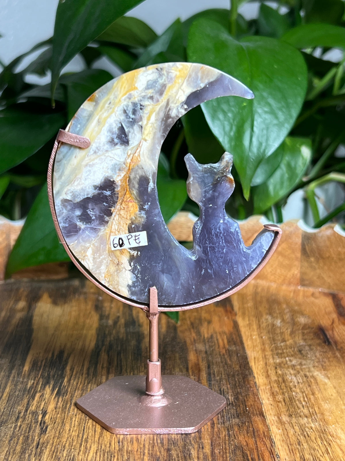 Purple Chalcedony Cat Moon: PE