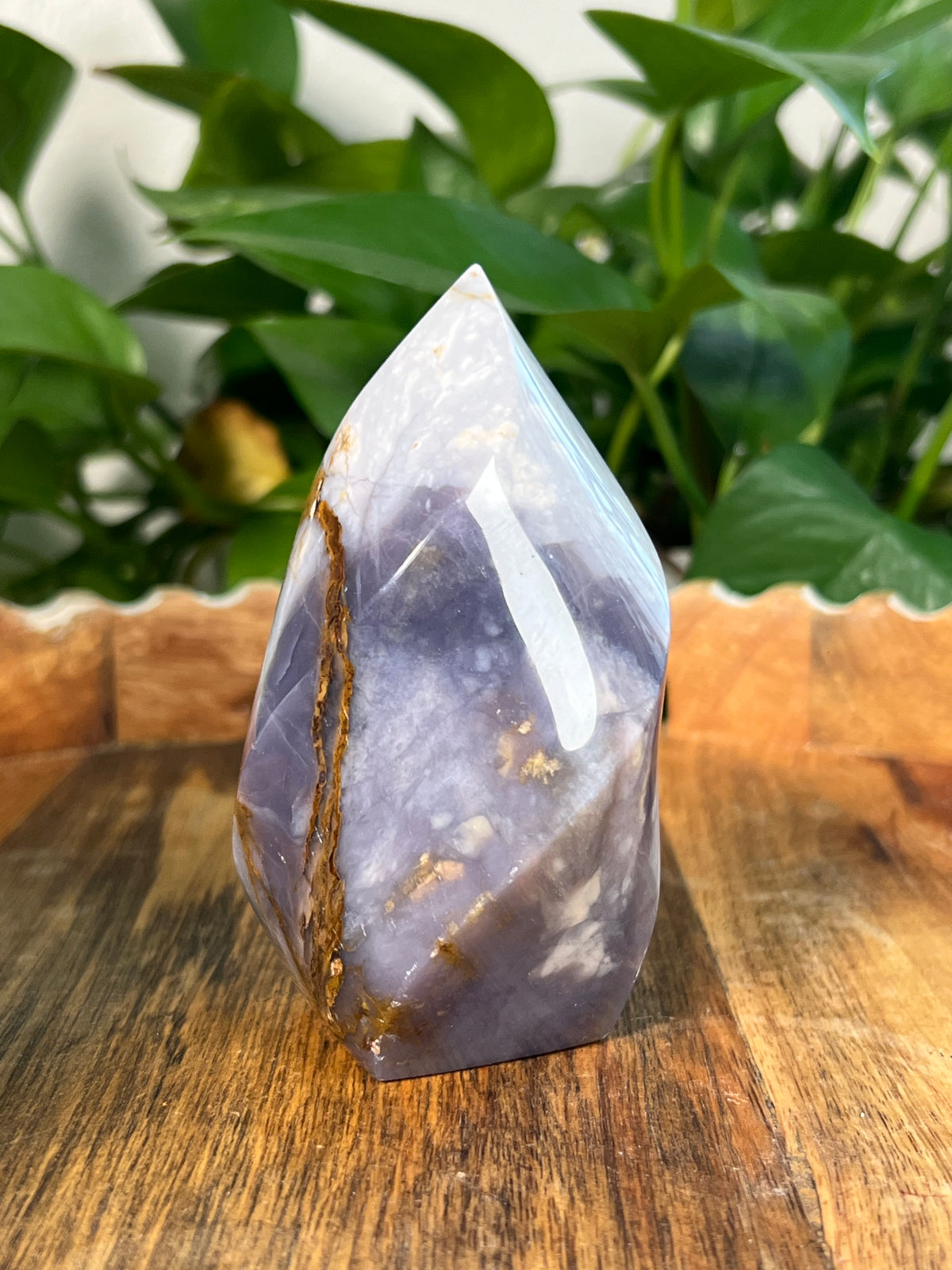 Purple Chalcedony Flame: Bi