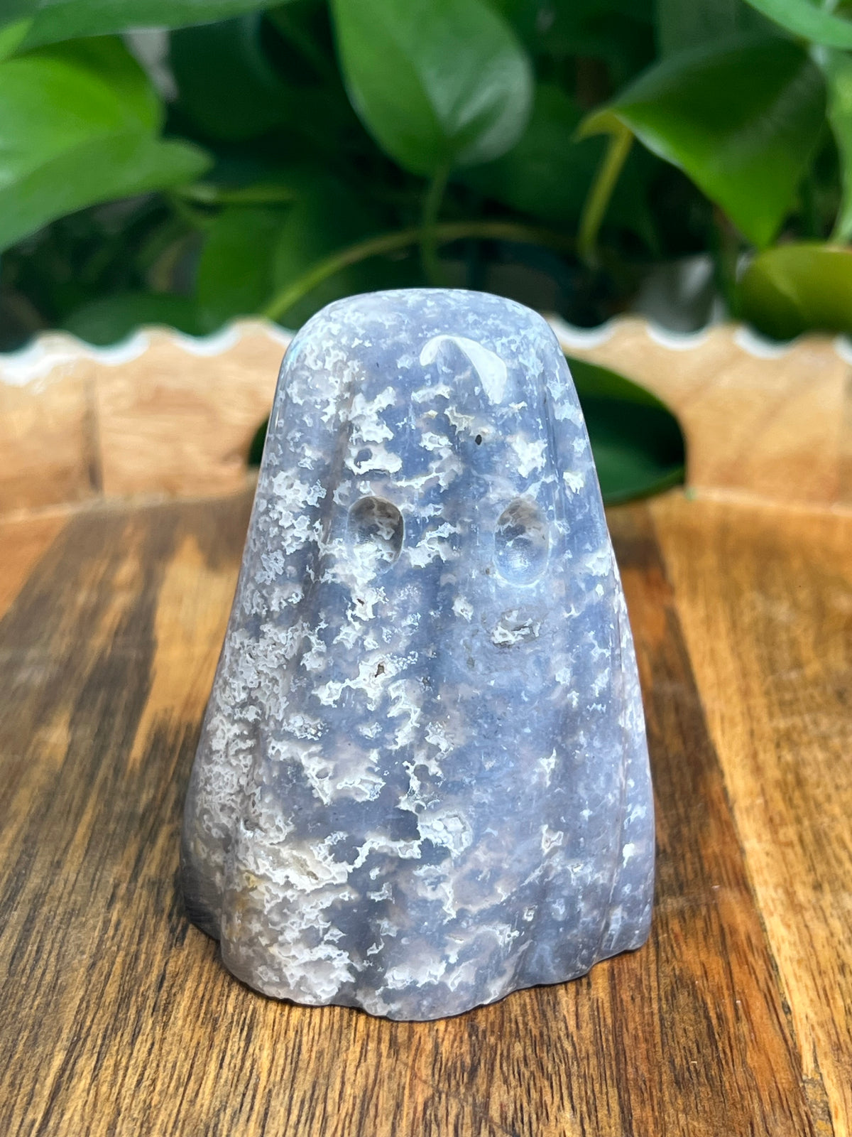 Blue Plume Agate Ghost: E