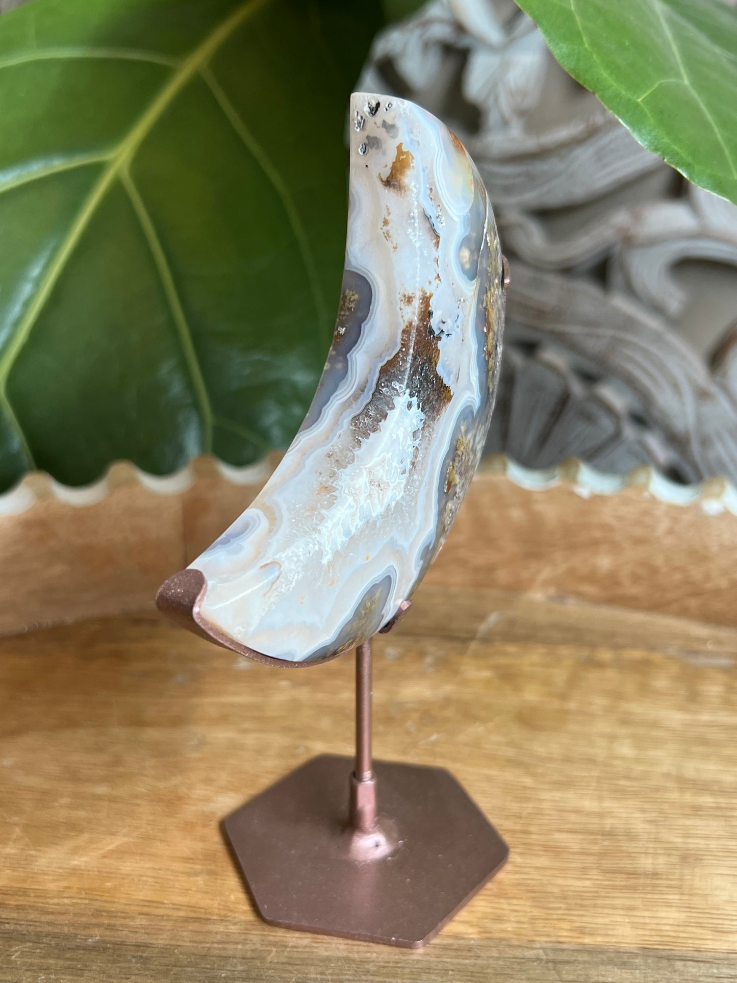 Scenic Moss Agate Moon