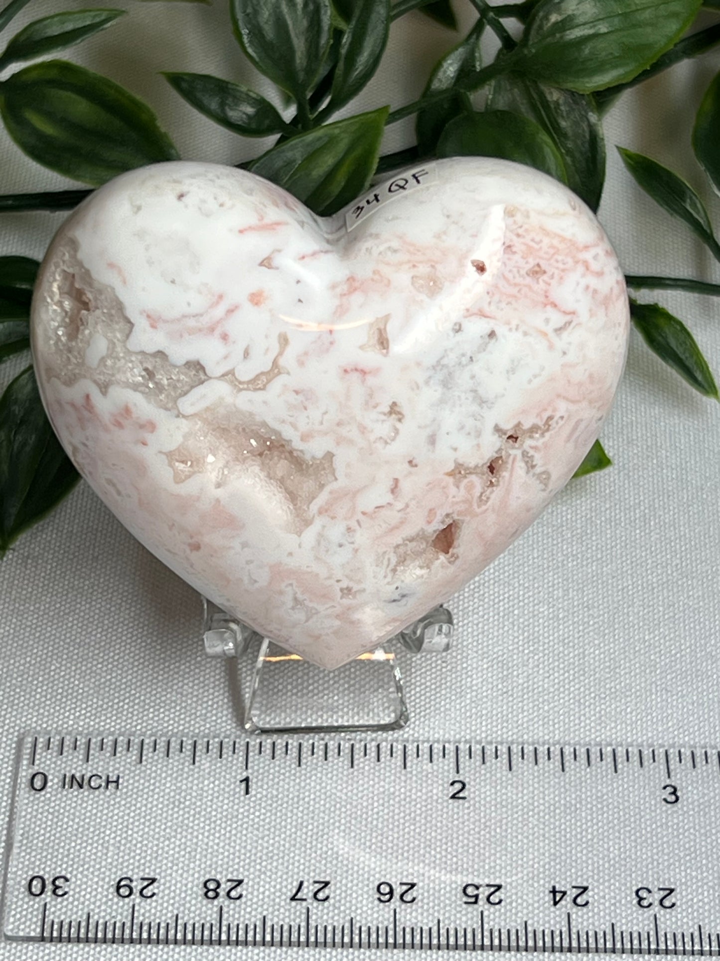 Pink Carnelian Heart