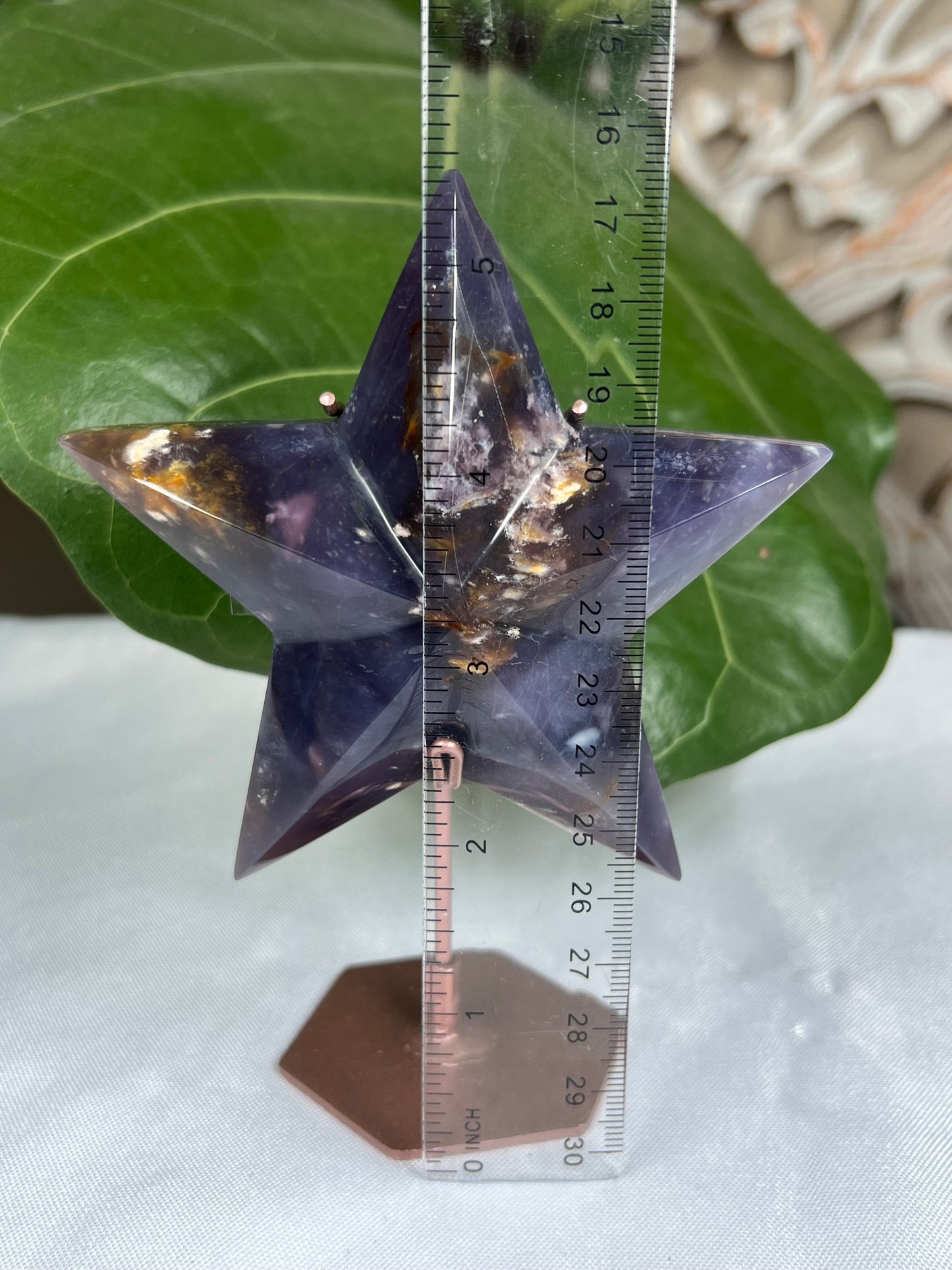 Purple Chalcedony Star
