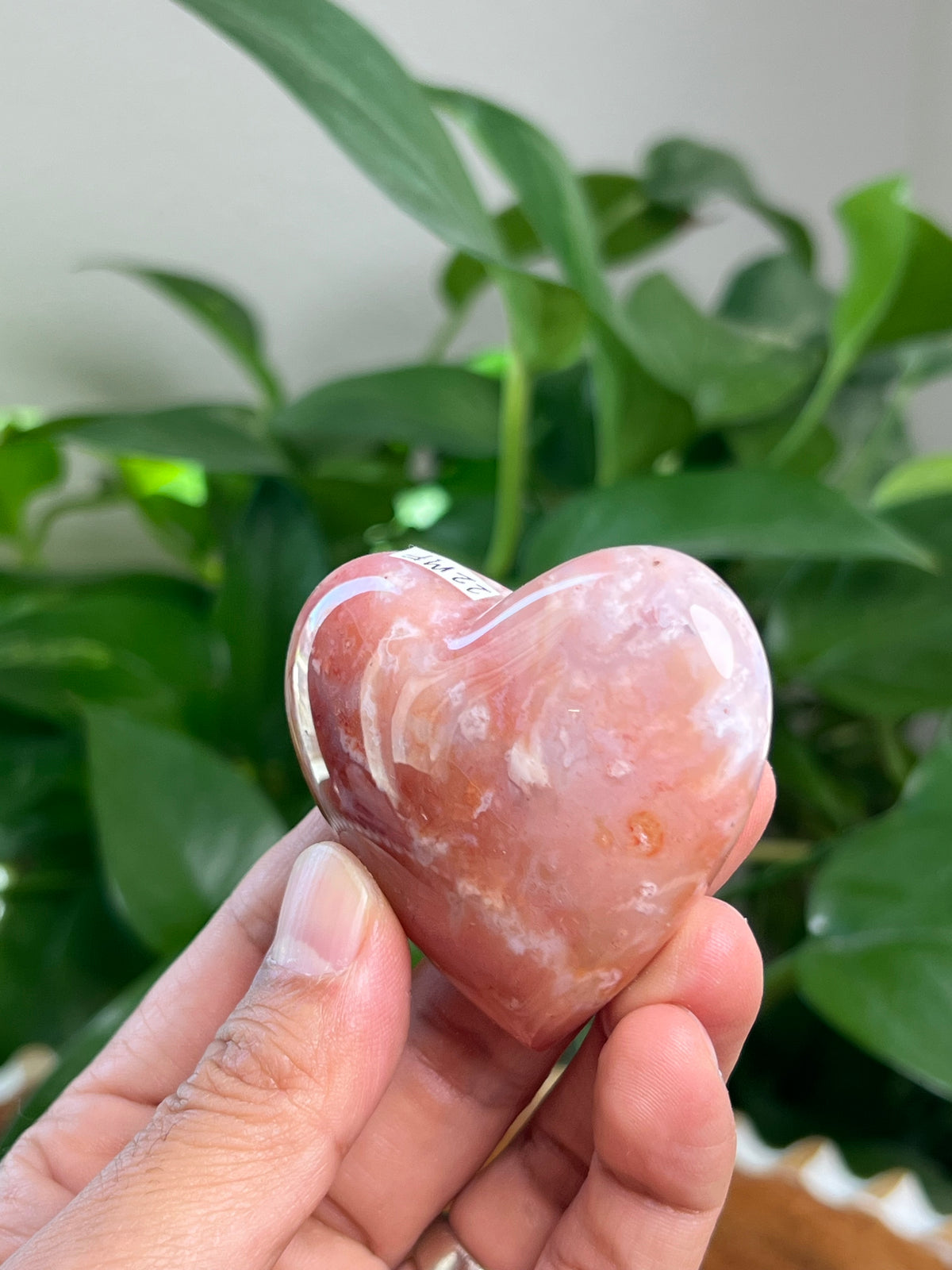 Pink Carnelian Heart: MF