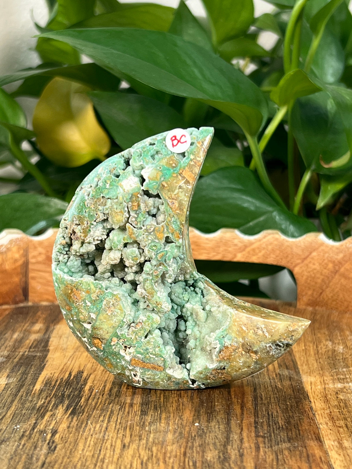 Smithsonite Self Standing Moons