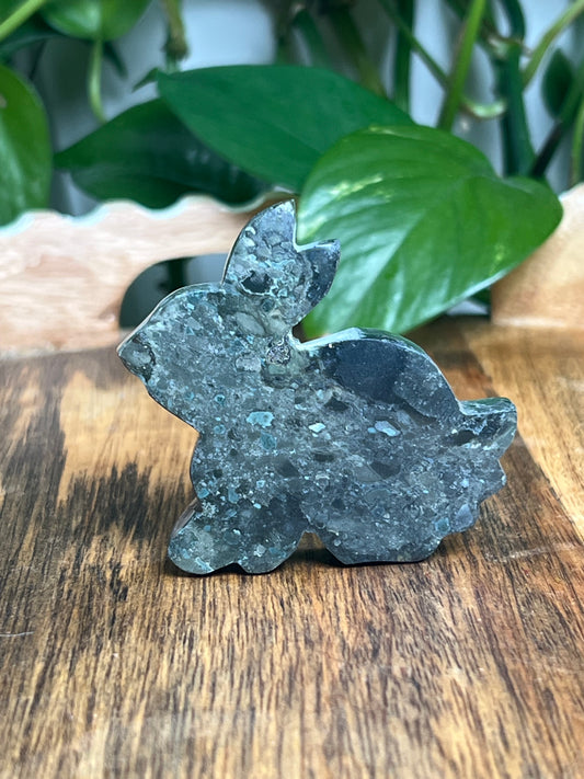 Blue Green Jasper Bunny: KA