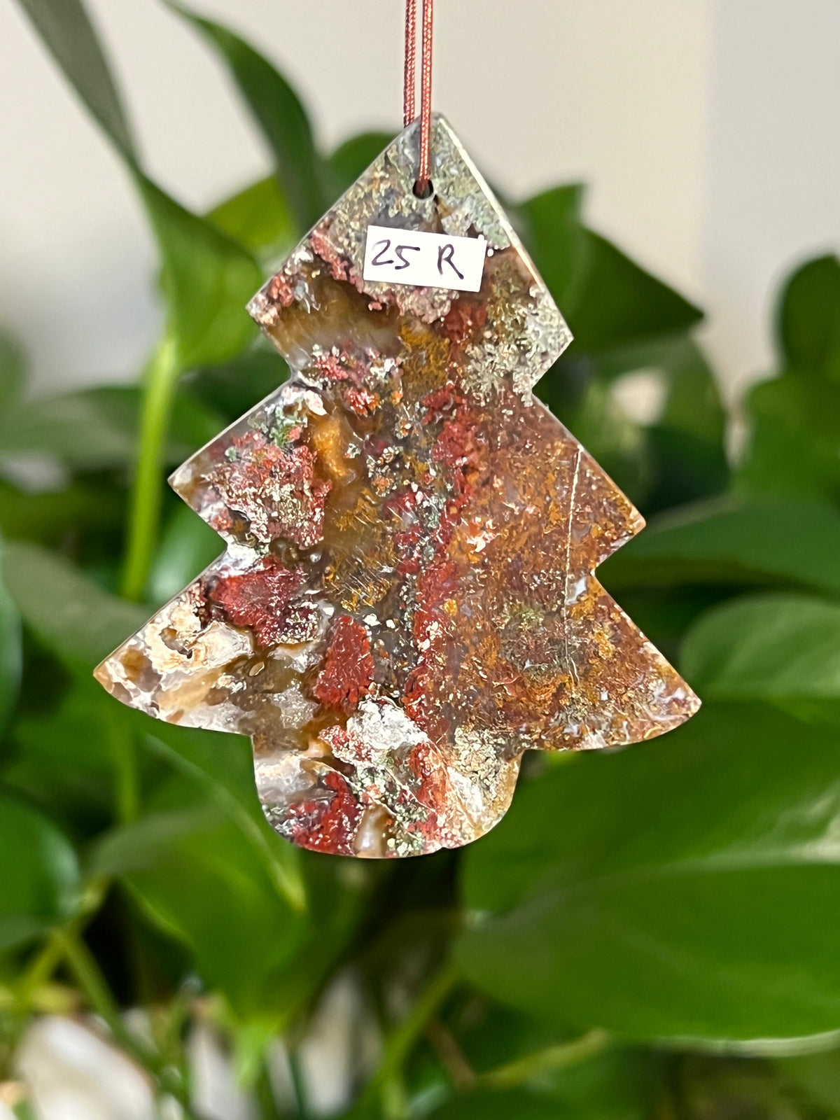 Scenic Moss Agate Tree Ornaments