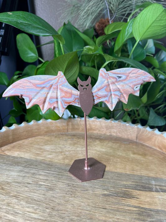 Crazy Lace Agate Bat Wings