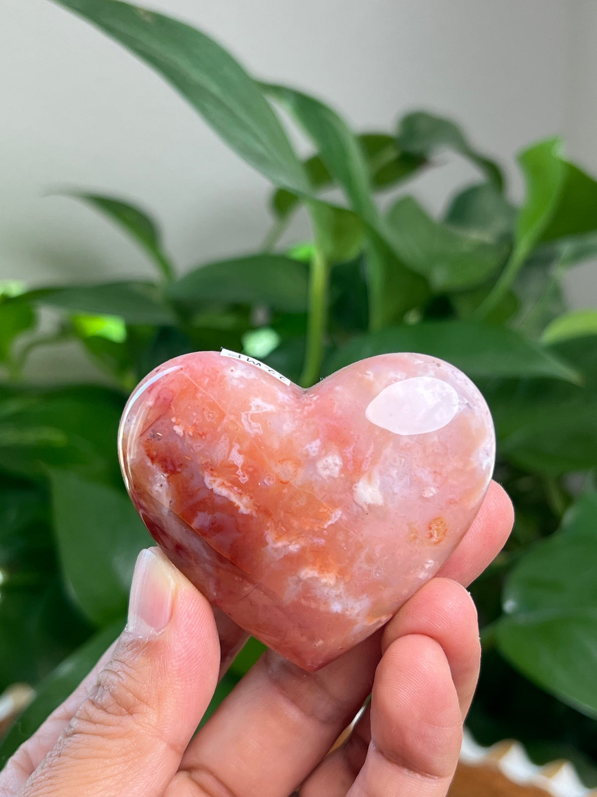 Pink Carnelian Heart: MF