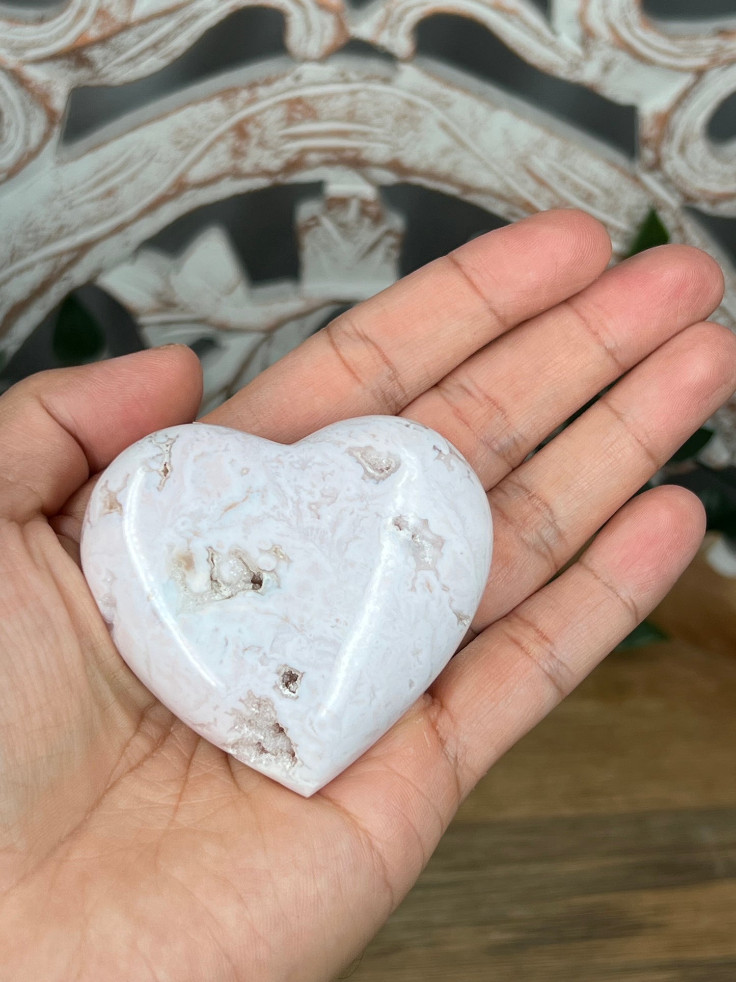 Pink Carnelian Heart