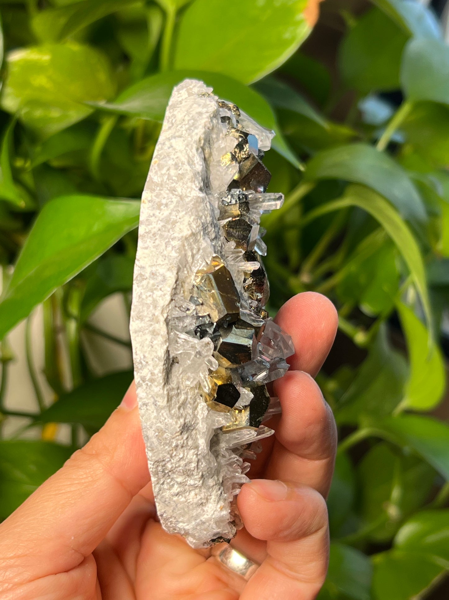 Rainbow Pyrite Quartz