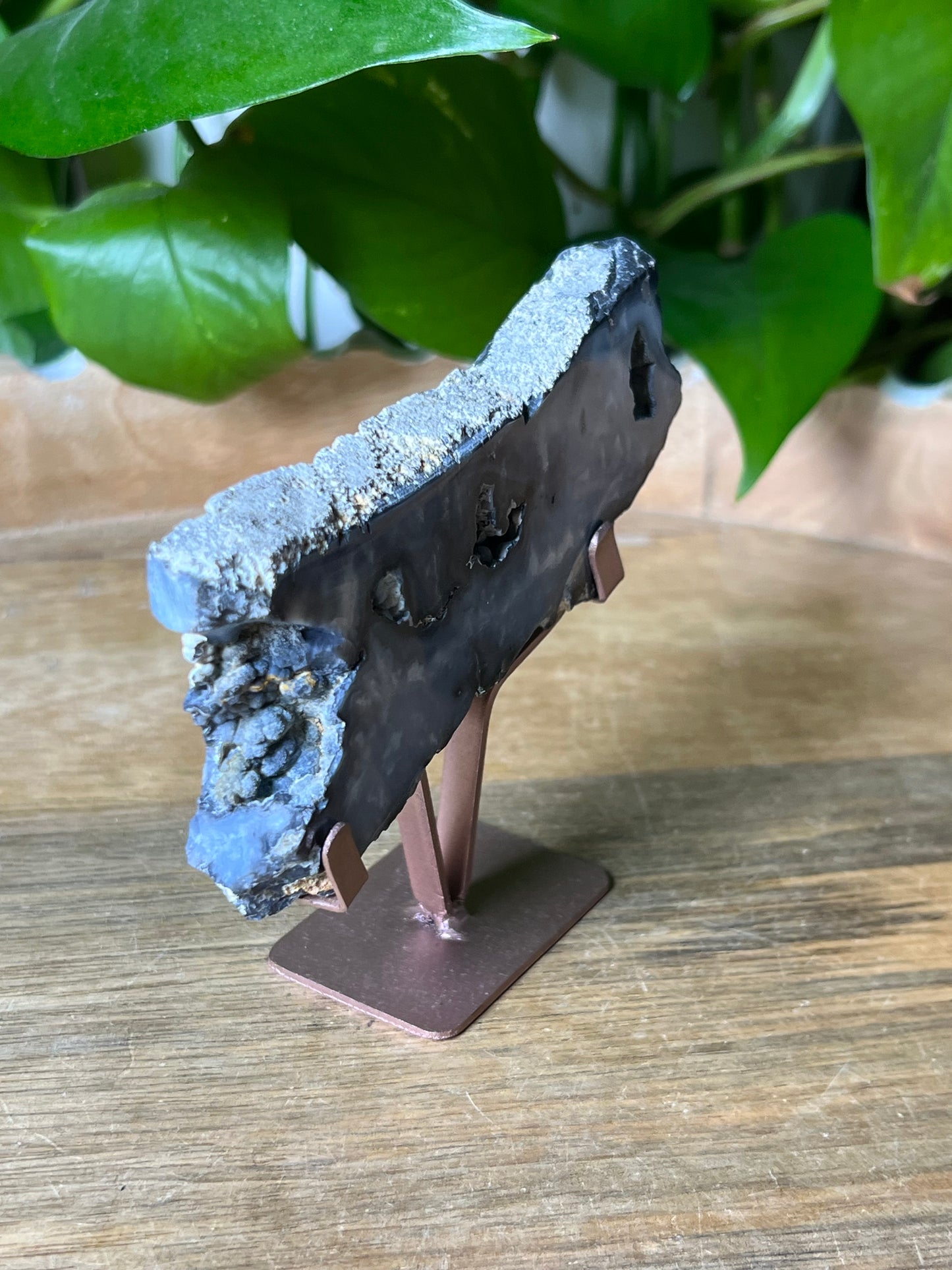 Blue Plume Agate Slab