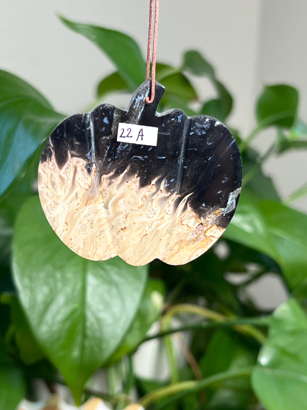 Palm Root Pumpkin Ornaments