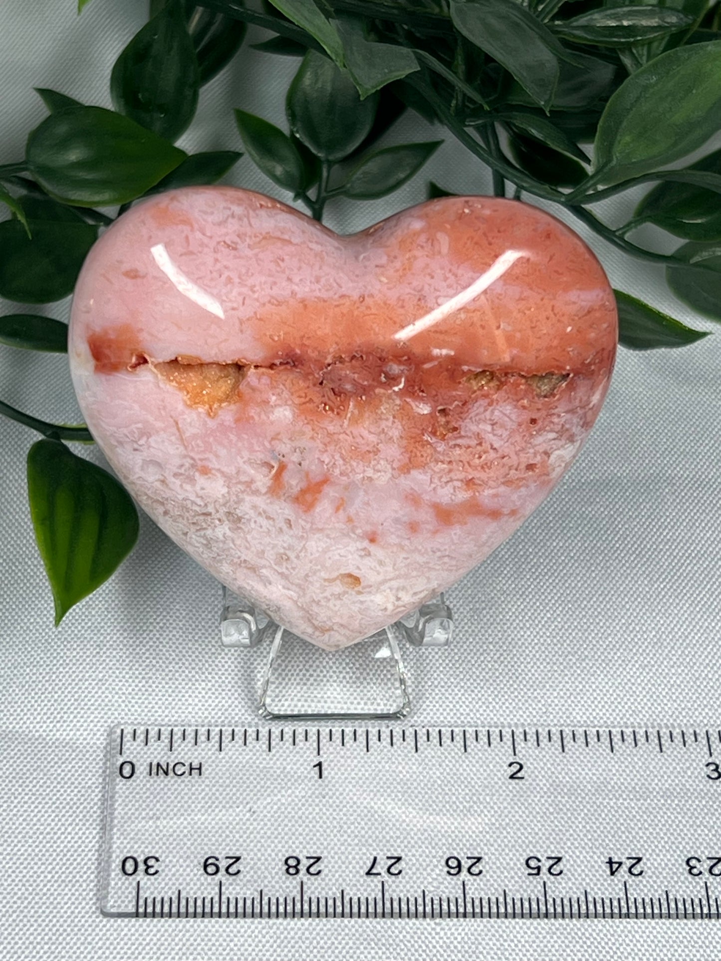 Pink Carnelian Heart