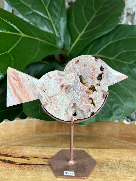 Crazy Lace Agate Bird