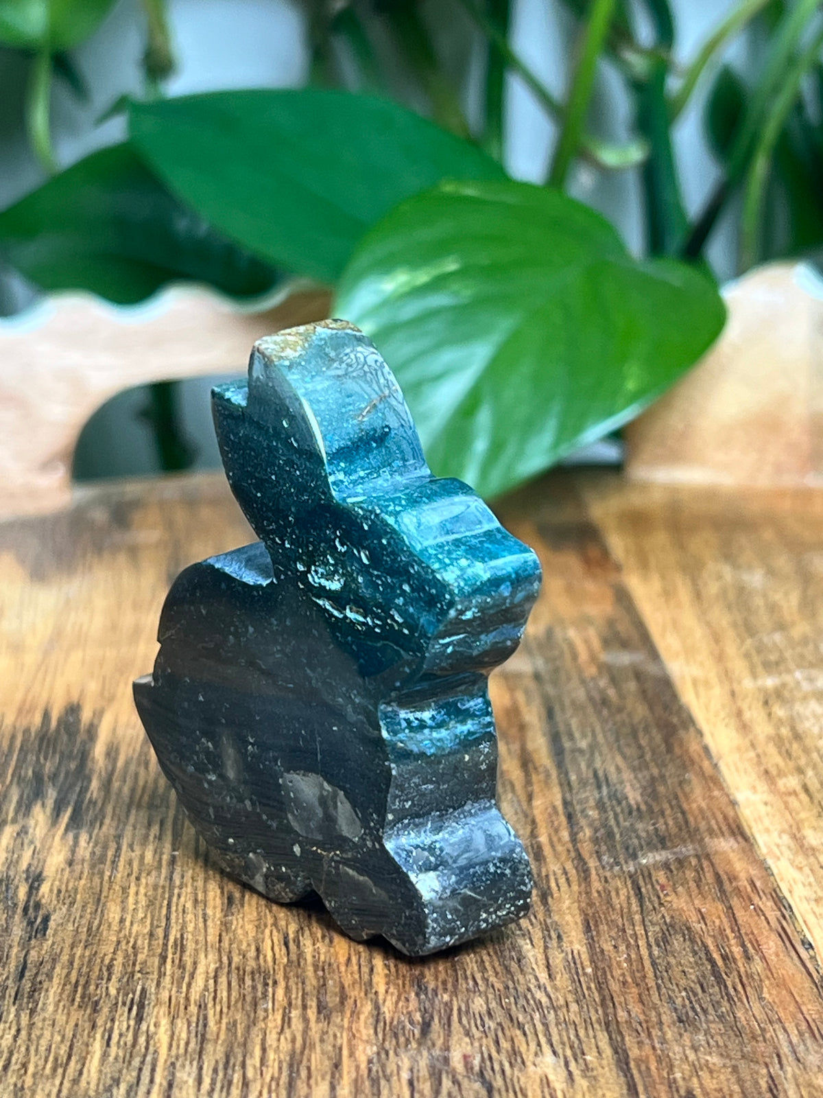 Blue Green Jasper Bunny: KX