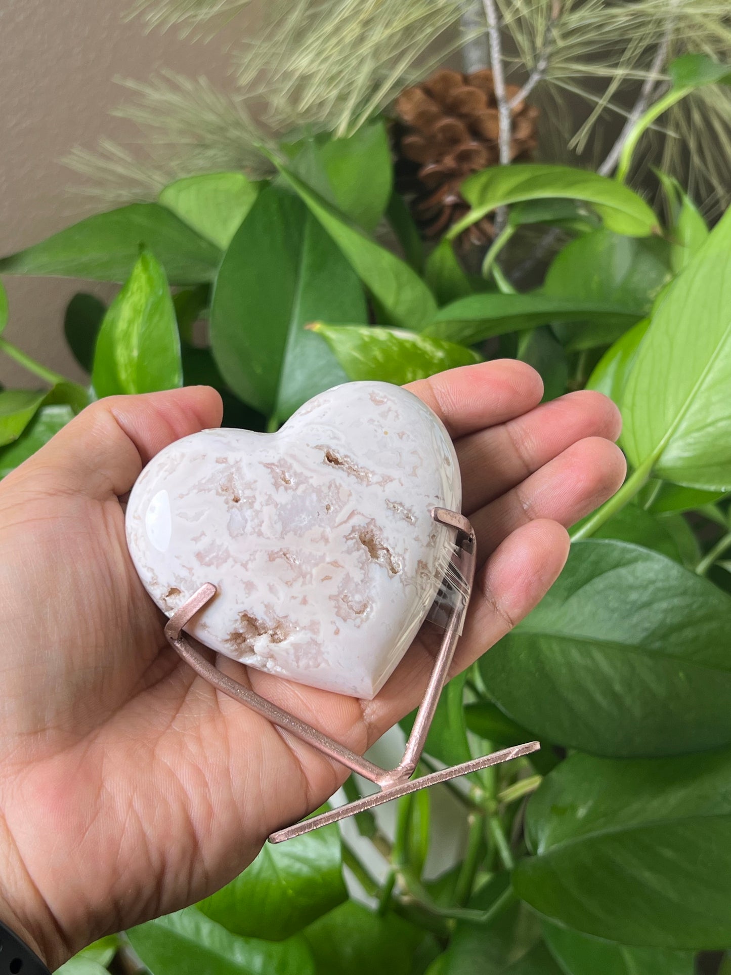 Pink Carnelian Heart