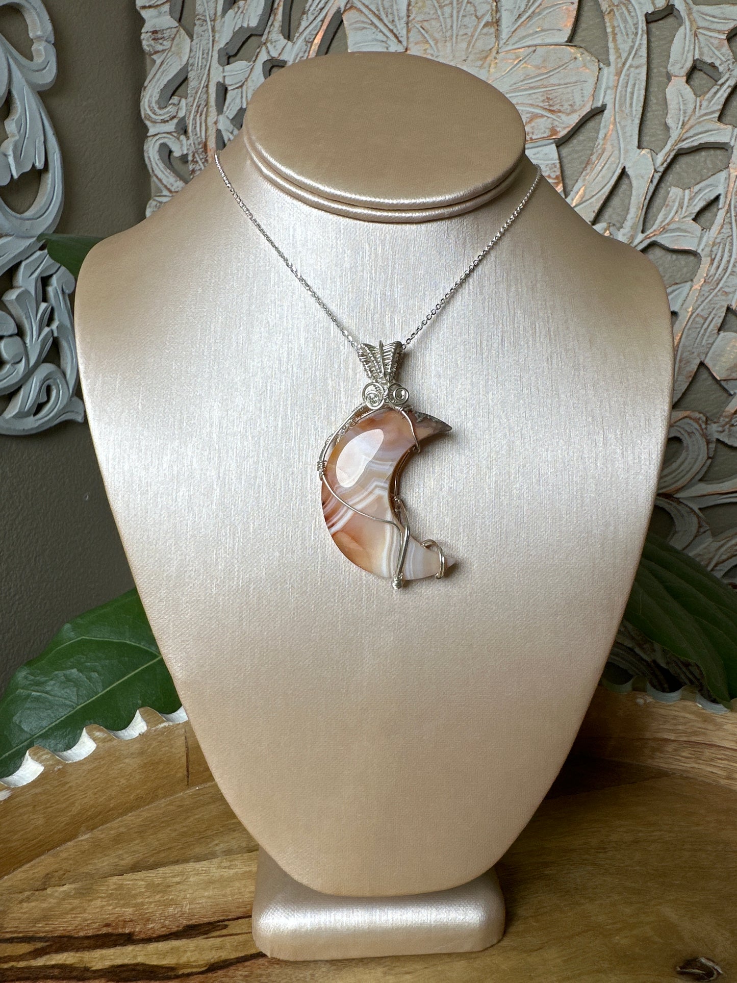 Carnelian Wire Wrapped Necklace