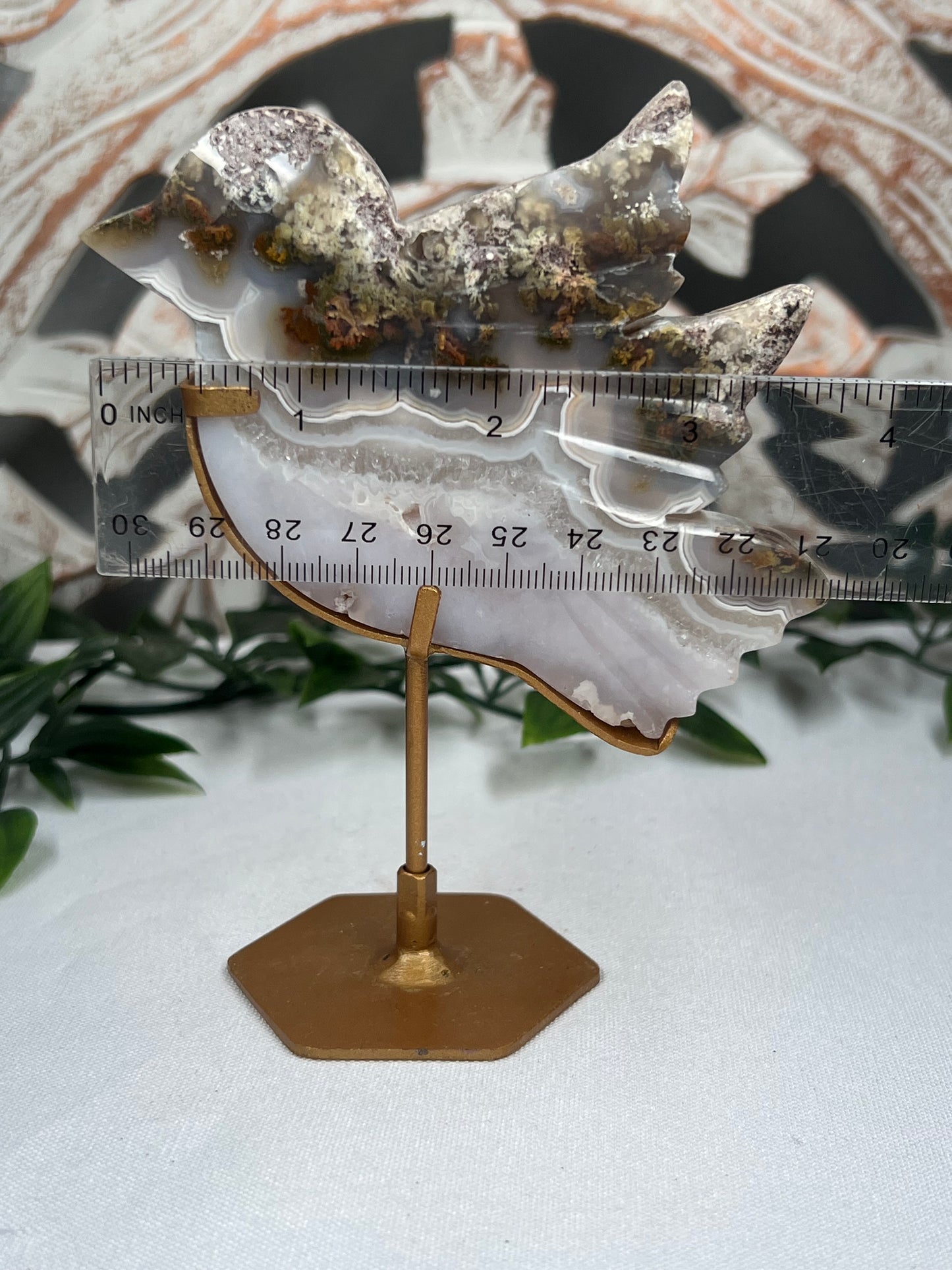 Scenic Moss Agate Bird