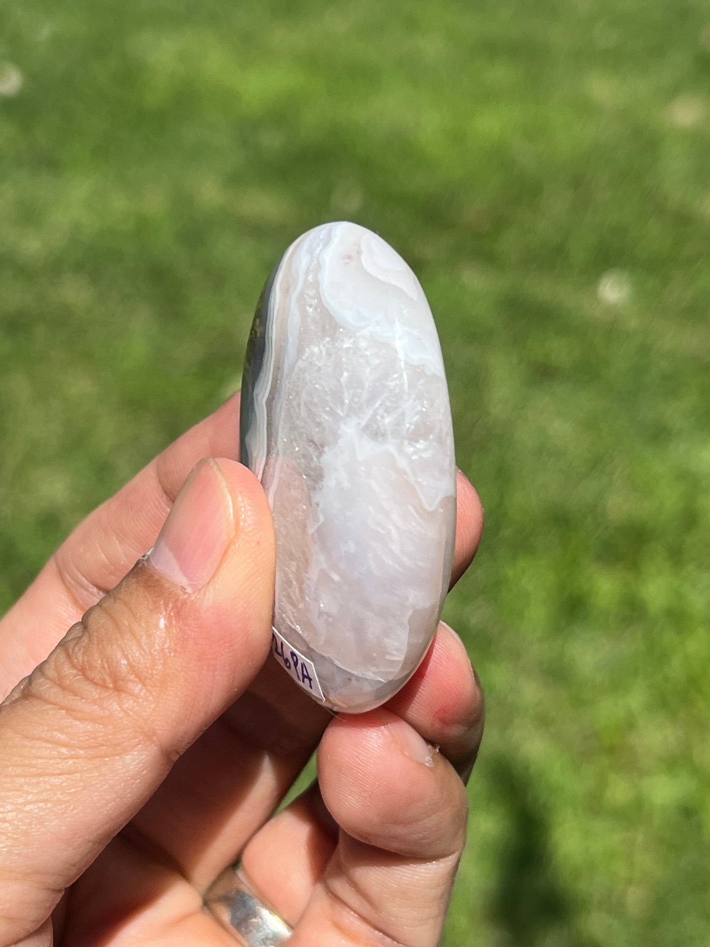 Scenic Moss Agate Palmstone PA
