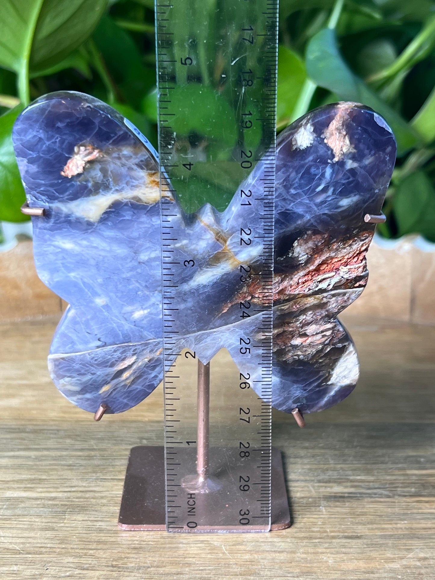 Purple Chalcedony Butterfly