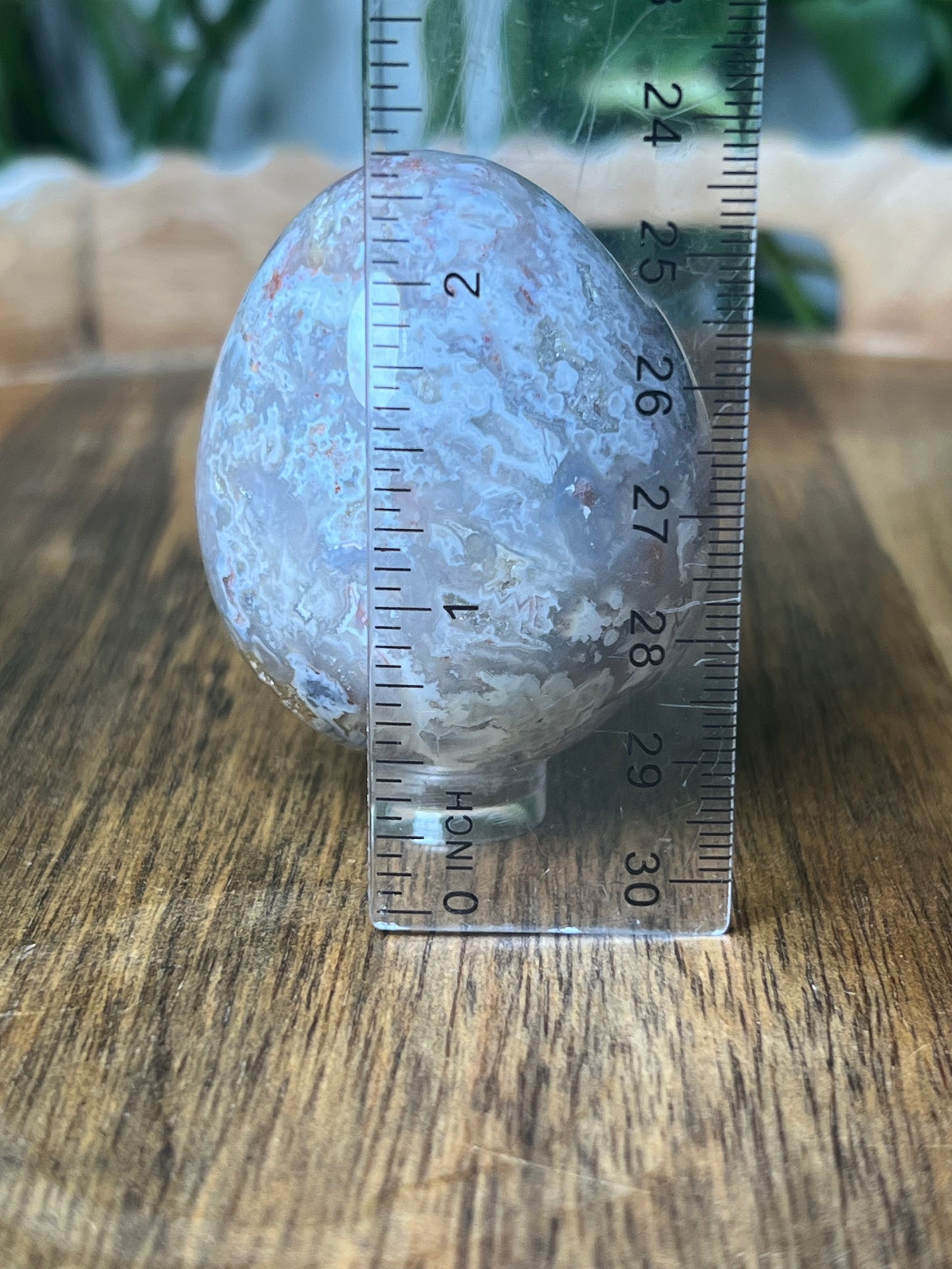Sumatra Plume Agate Egg