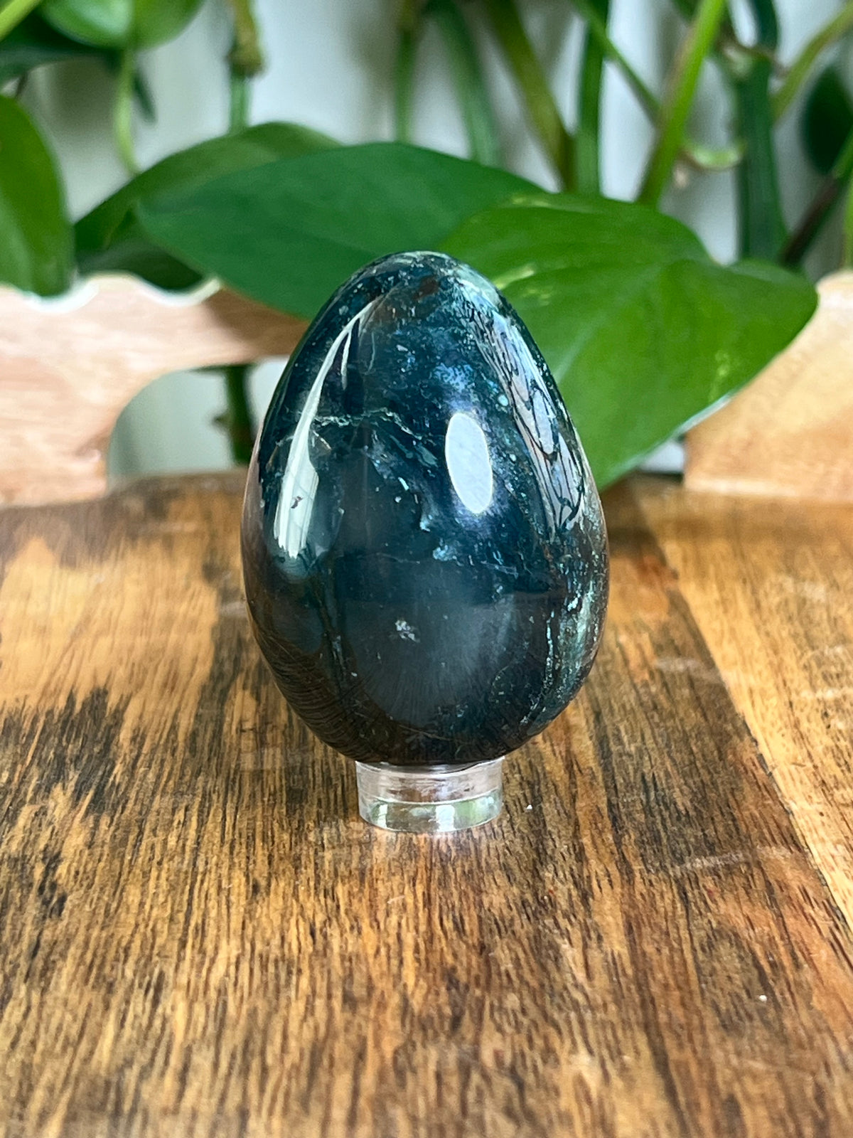 Blue Green Jasper Egg: RA